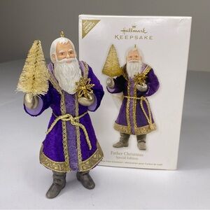 Hallmark Keepsake Father Christmas 2012 Ornament Santa Purple Special Edition